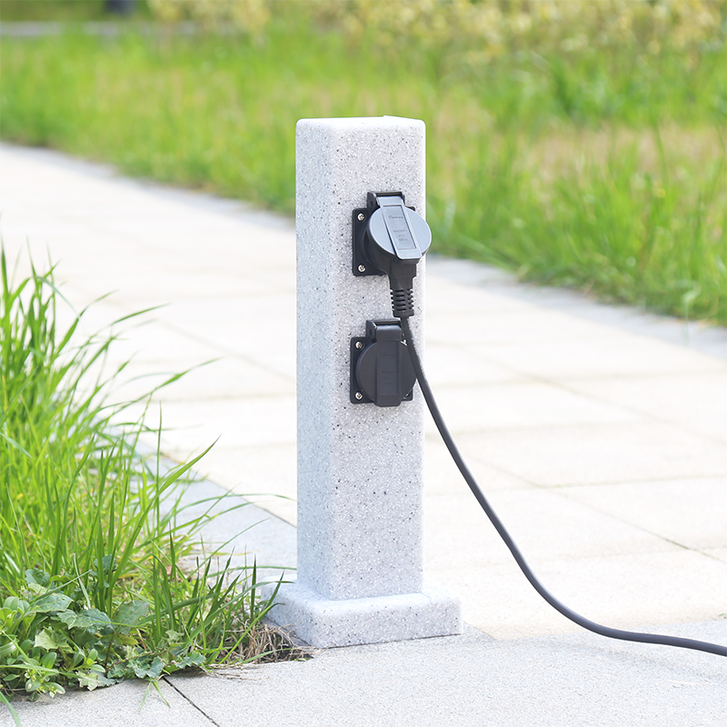 Outdoor Power Adapter - Vertical power socket PE waterproof outdoor