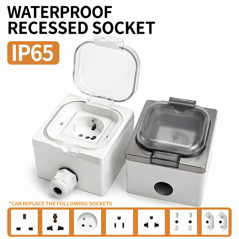 Outdoor Power Quincy - IP65 Weatherproof Electrical Socket Box Outdoor