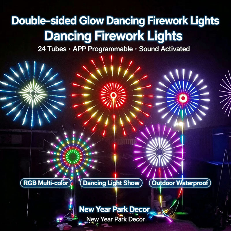 Outdoor Usb Power Strip - USB Powered RGBIC Firework LED Strip