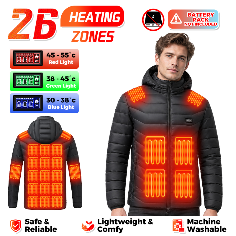 Outdoor Power Heater - Heated Jacket 26 Heating Zones Waterproof
