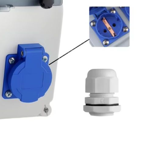 Outdoor Power Distributors - Waterproof Construction Power Distributor 230V 16A