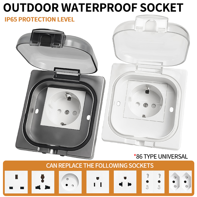 Outdoor Power Quincy - IP65 Waterproof Outdoor Socket, 16A High