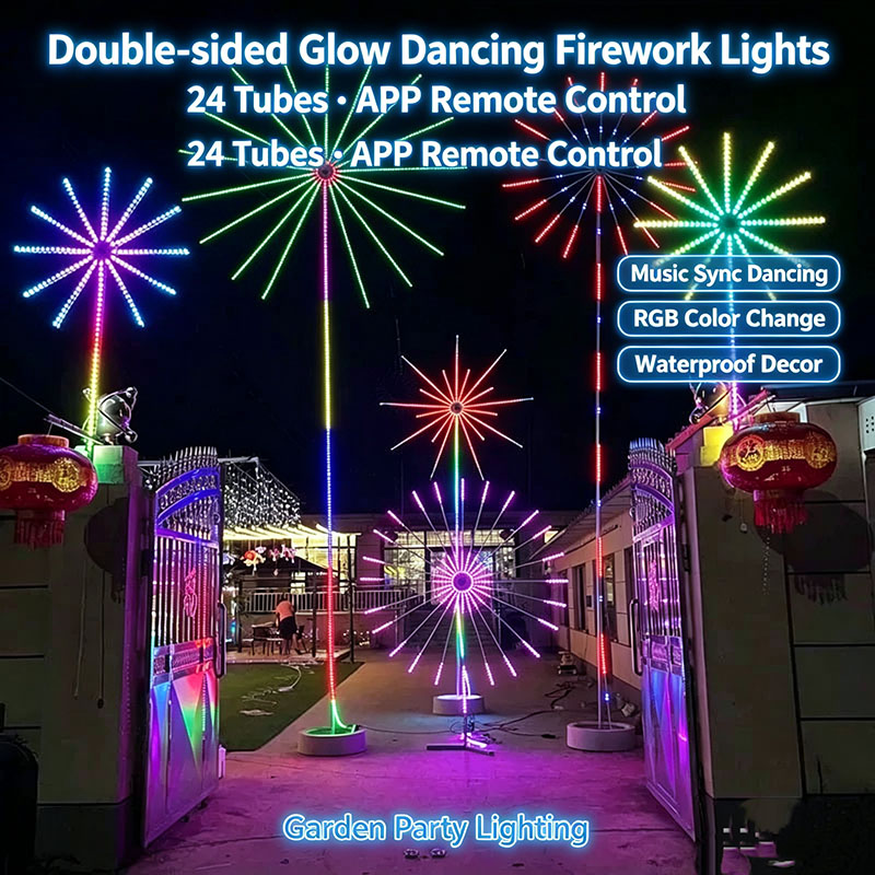 5V USB Powered RGBIC Firework  - đánh giá và giá Outdoor Usb Power Strip