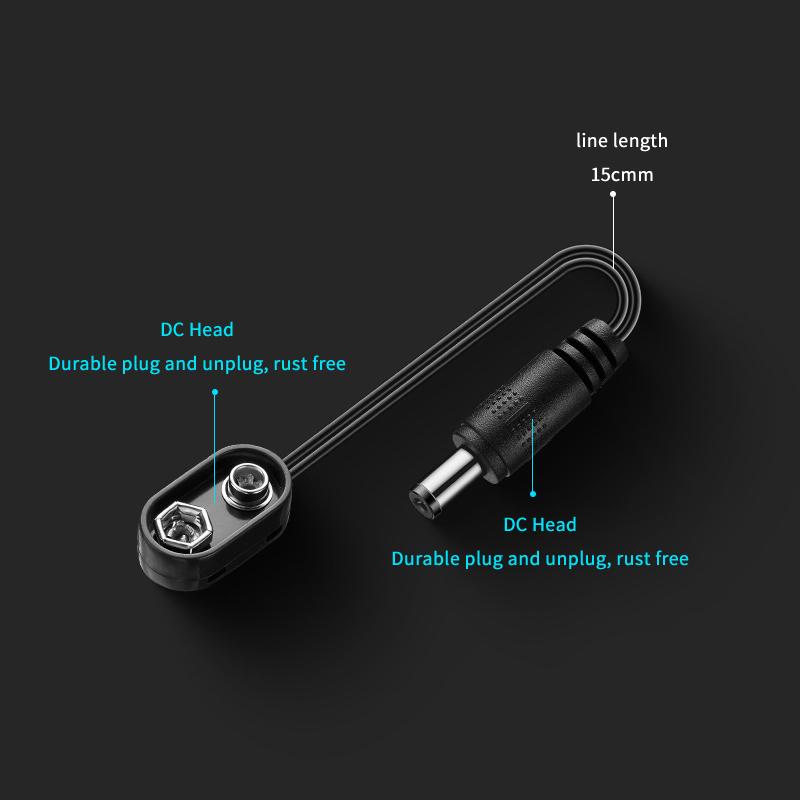 9V Battery Clip Converter Male - đánh giá và giá Outdoor Power Jack
