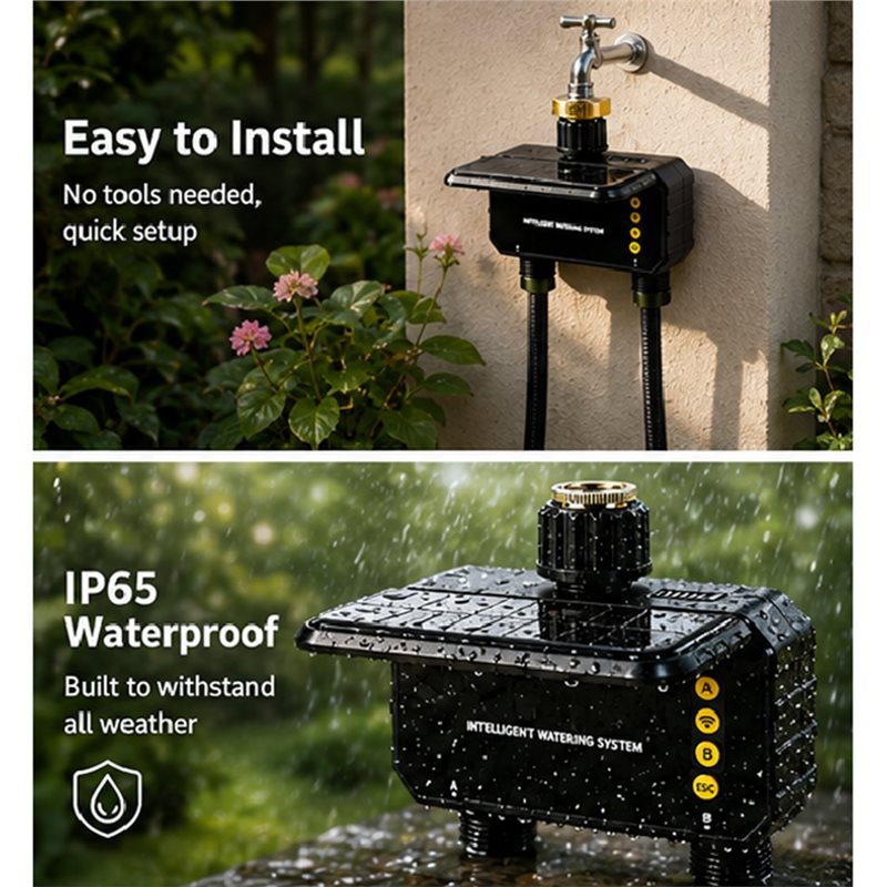 Solar Powered Outdoor Water Ti - đánh giá và giá Outdoor Power Outlet Wifi