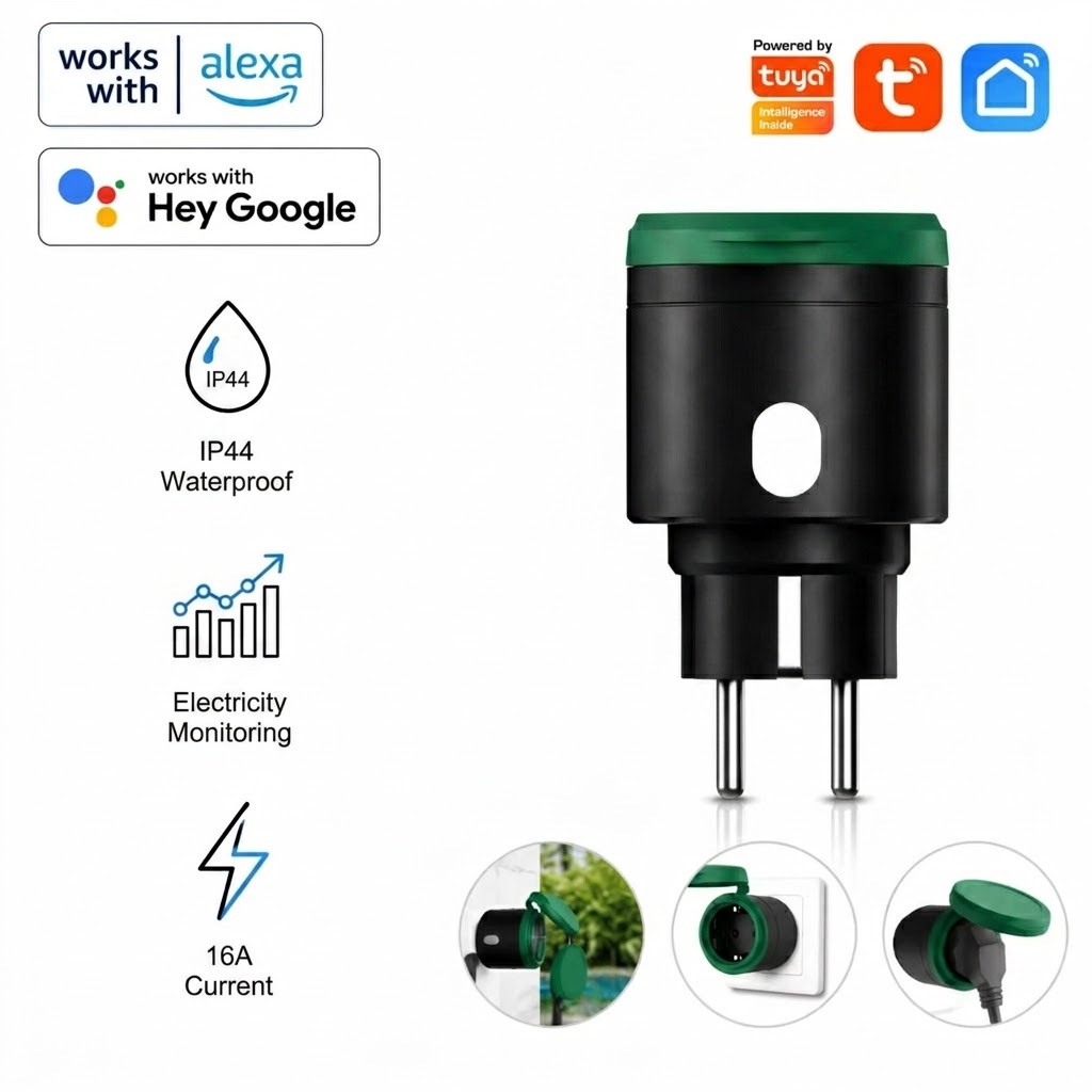 Tuya WiFi Smart Plug 16a Eu Pl - đánh giá và giá Outdoor Power Outlet Wifi