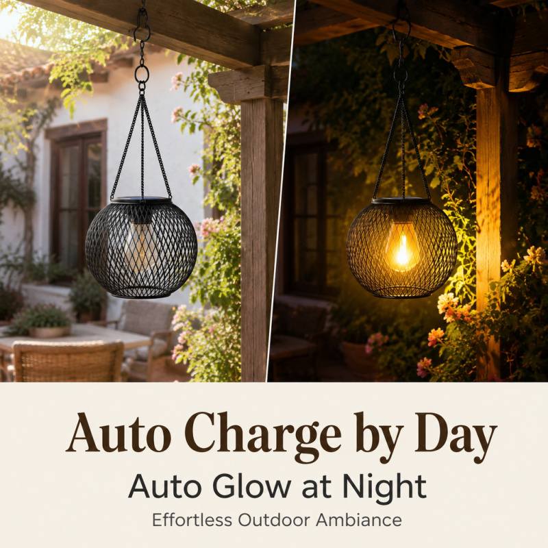 Solar Powered LED Hanging Floo - đánh giá và giá Outdoor Power Supply
