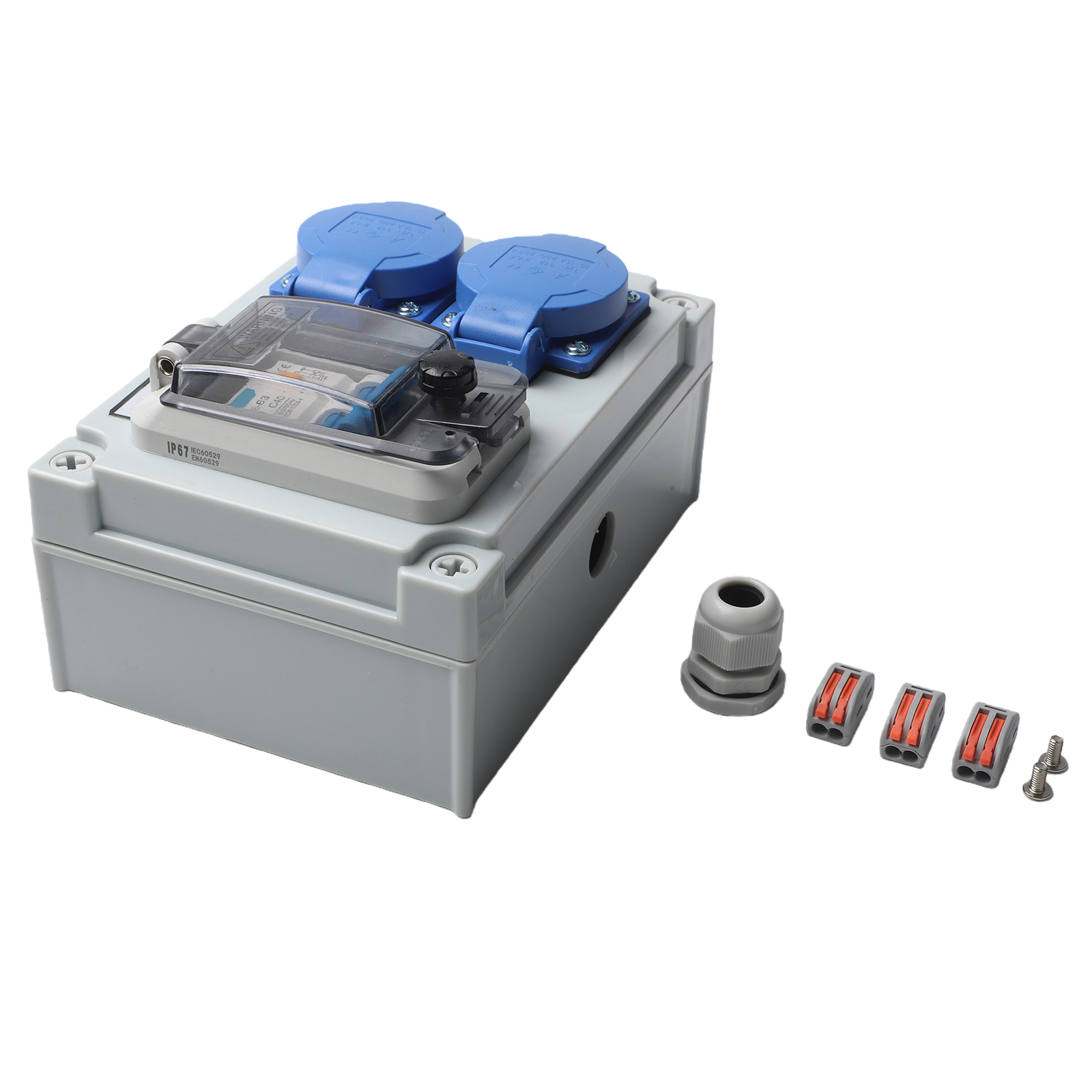Gray Blue Wall Distributor Saf - đánh giá và giá Outdoor Power Distributors