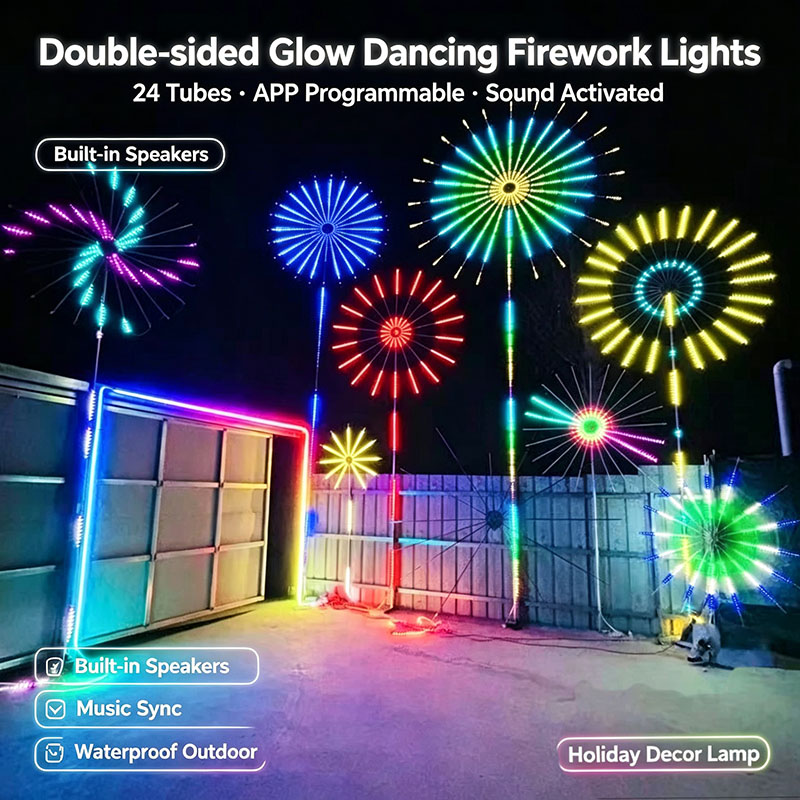 5V USB Powered Firework RGBIC  - đánh giá và giá Outdoor Usb Power Strip