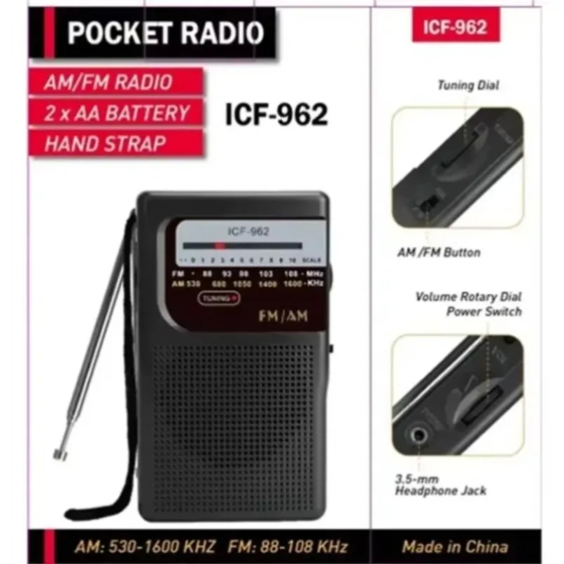 Mini AM FM Radio Portable Pock - đánh giá và giá Outdoor Power Jack