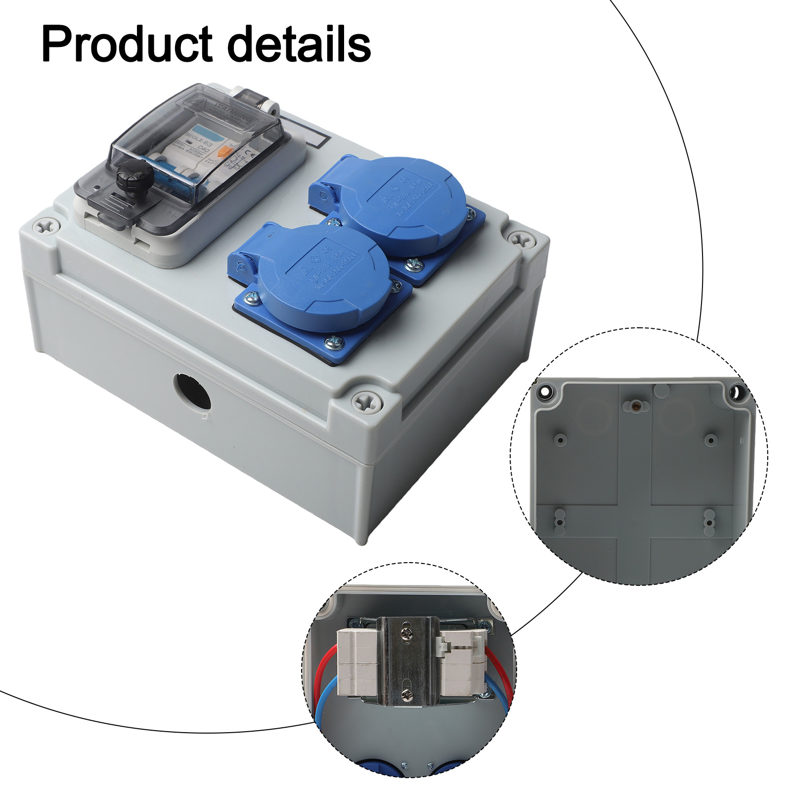 Construction Sites Gray Blue W - đánh giá và giá Outdoor Power Distributors