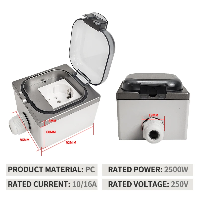 IP65 Weatherproof Electrical S - đánh giá và giá Outdoor Power Quincy