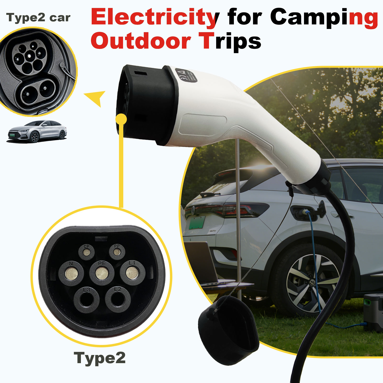 Type2 V2L Discharge Adapter 16 - đánh giá và giá Outdoor Power Adapter