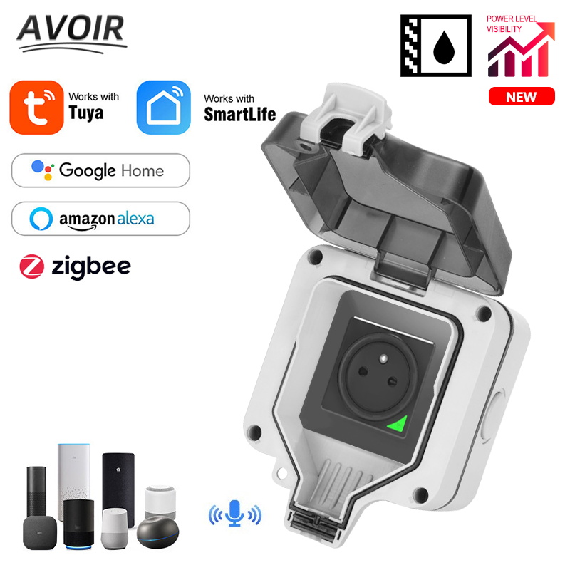 Avoir Zigbee Tuya IP66 Ngoài T - đánh giá và giá Outdoor Power Outlet Wifi