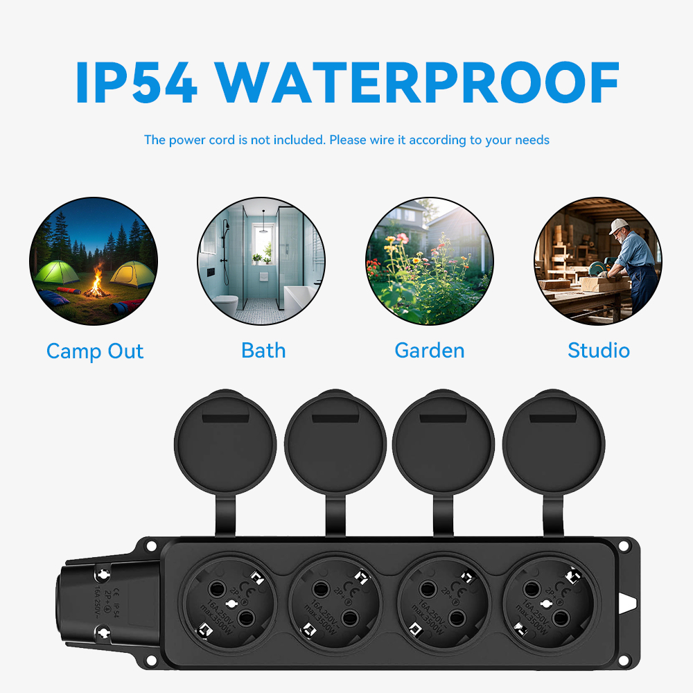 Outdoor Power Strip Waterproof - đánh giá và giá Outdoor Power Quincy