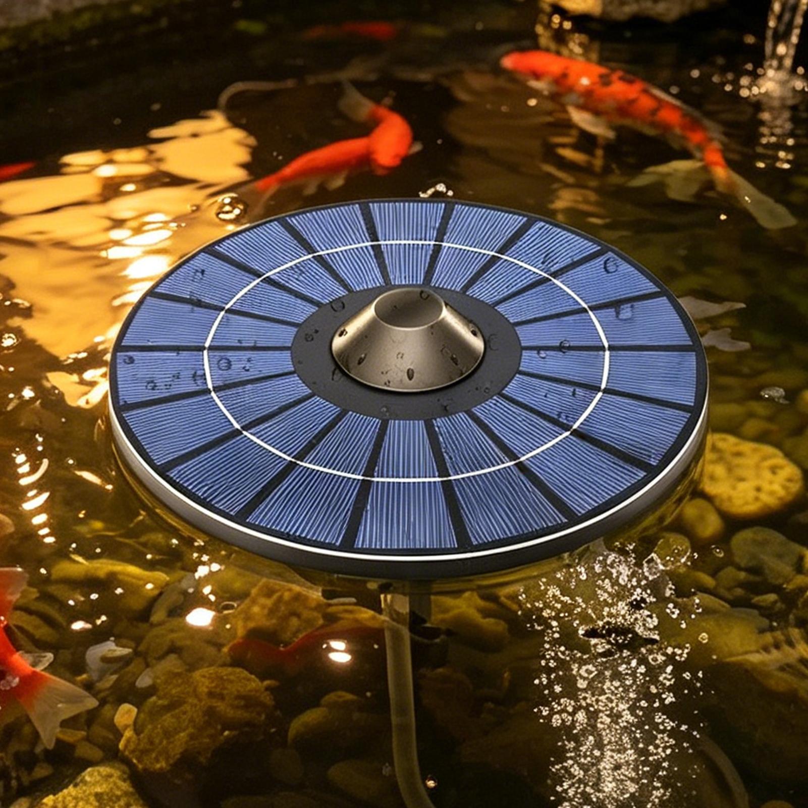 Solar-powered pond aerator pum - đánh giá và giá Outdoor Power 'Hose'