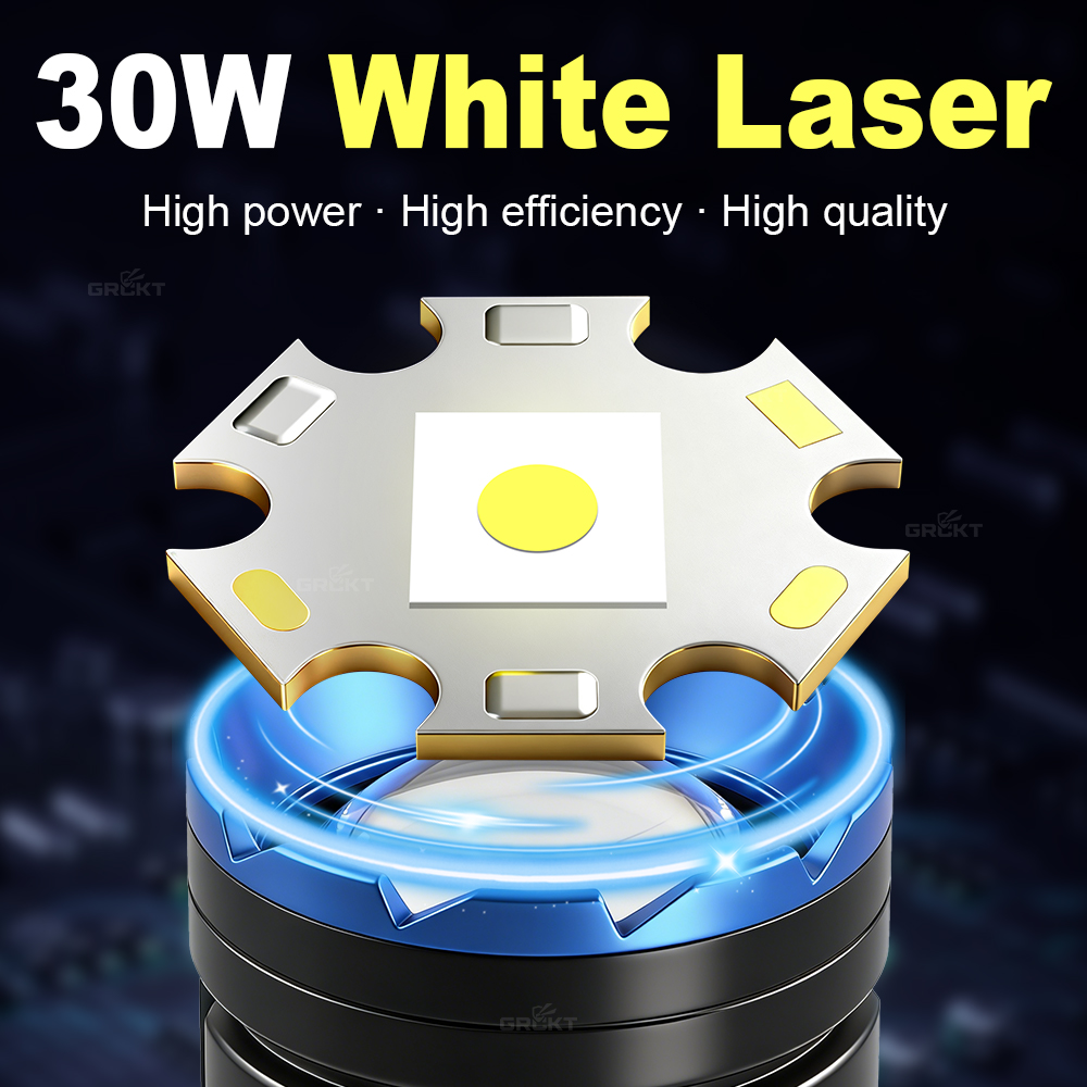 White Laser Camping Flashlight - đánh giá và giá Outdoor Power Supply