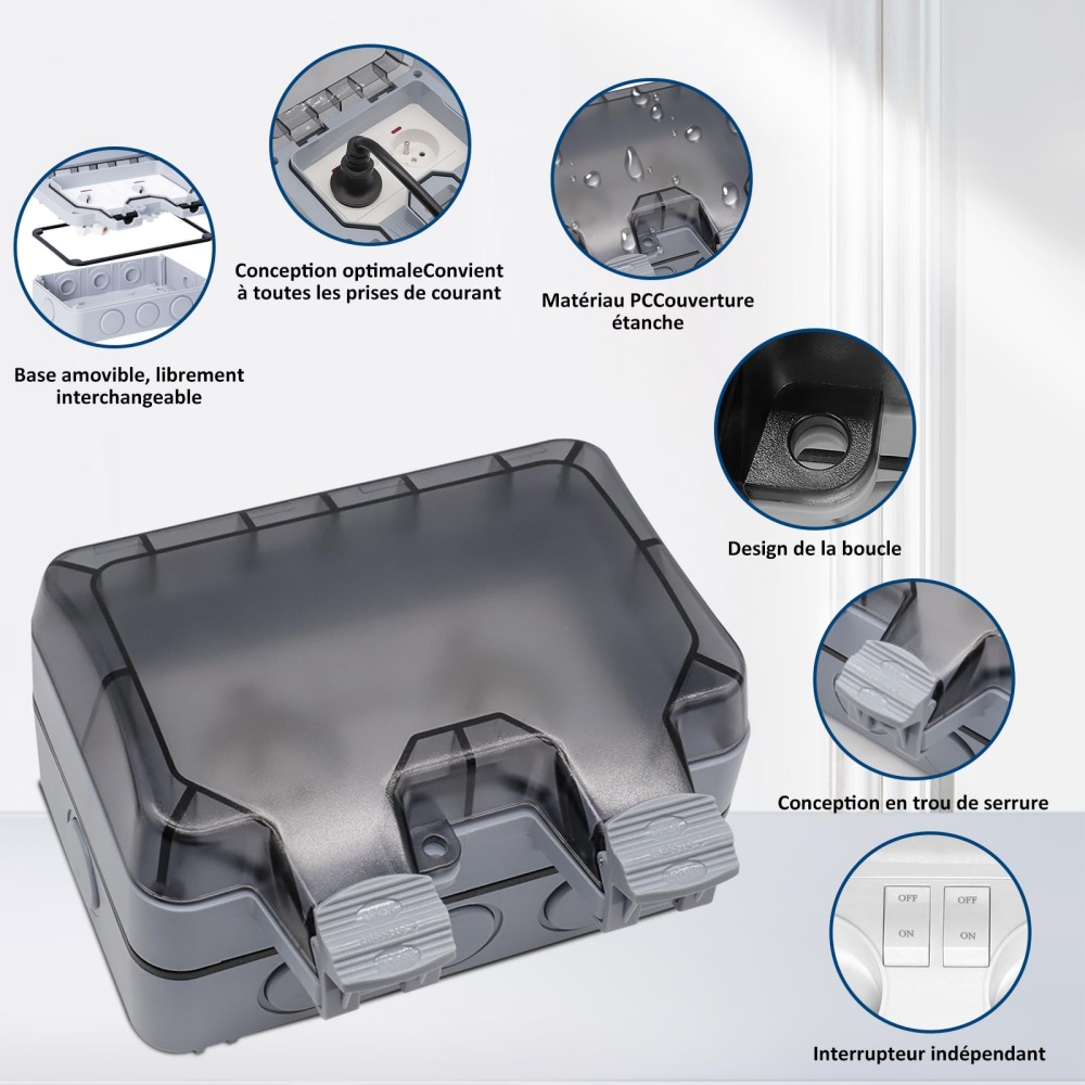 EIOMR France IP66 Weatherproof - đánh giá và giá Outdoor Power Adapter