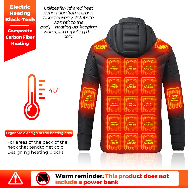 Heated Jacket 26 Heating Zones - đánh giá và giá Outdoor Power Heater