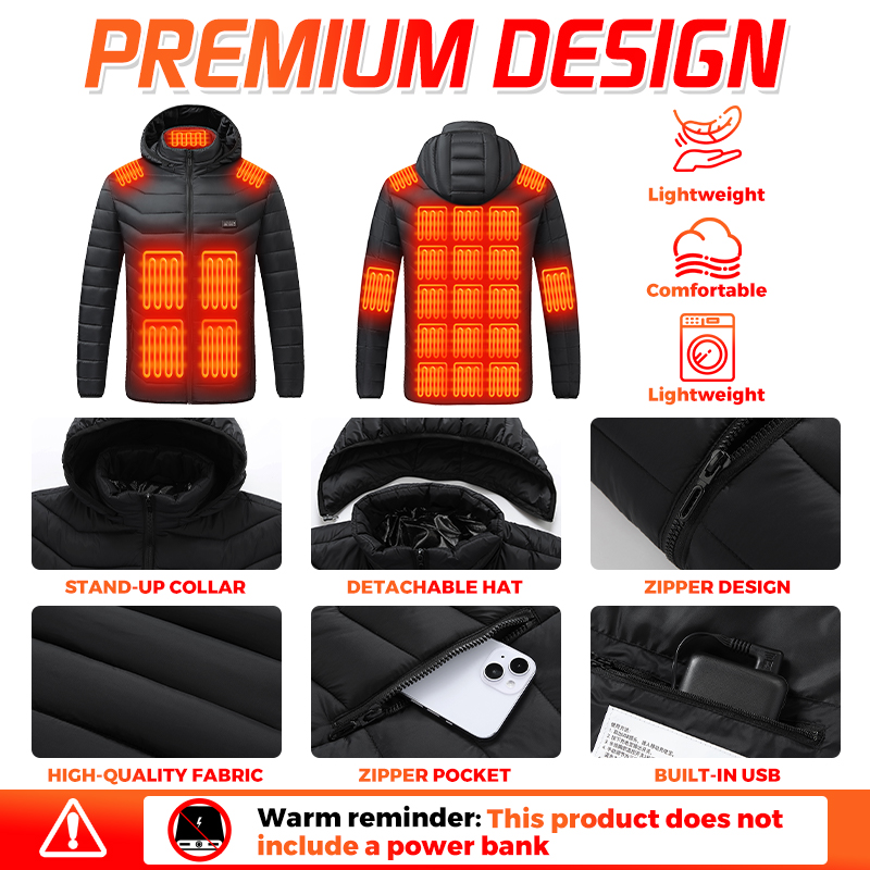 Heated Jacket 26 Heating Zones - đánh giá và giá Outdoor Power Heater