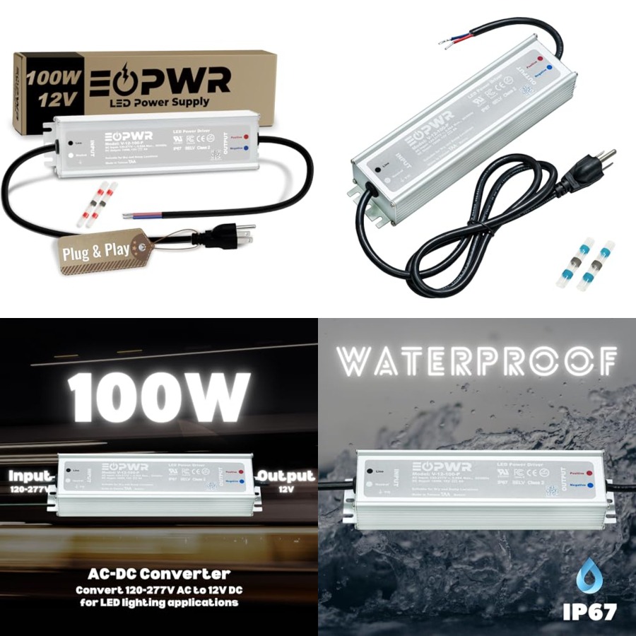 LED Driver Waterproof IP67 Pow - đánh giá và giá Outdoor Power Adapter