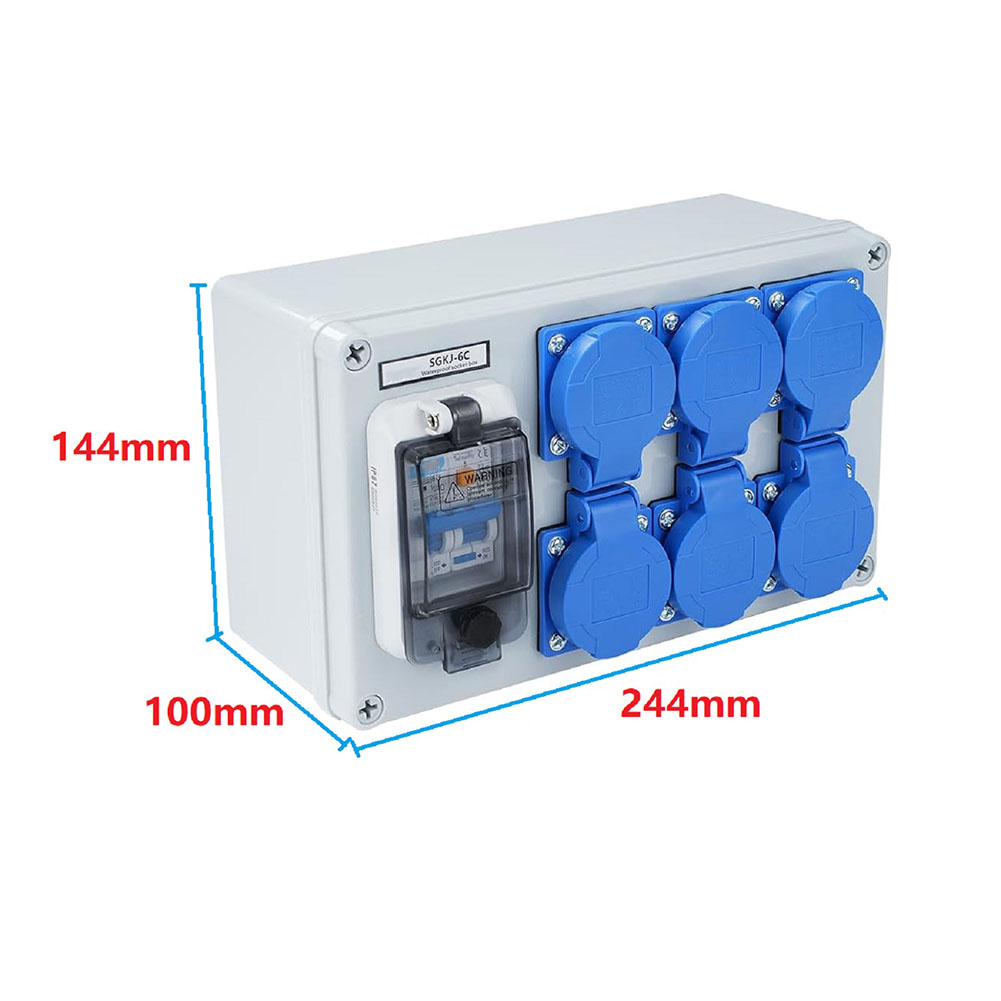 1PC IP54 Wall Mounted 6-Pin Po - đánh giá và giá Outdoor Power Distributors