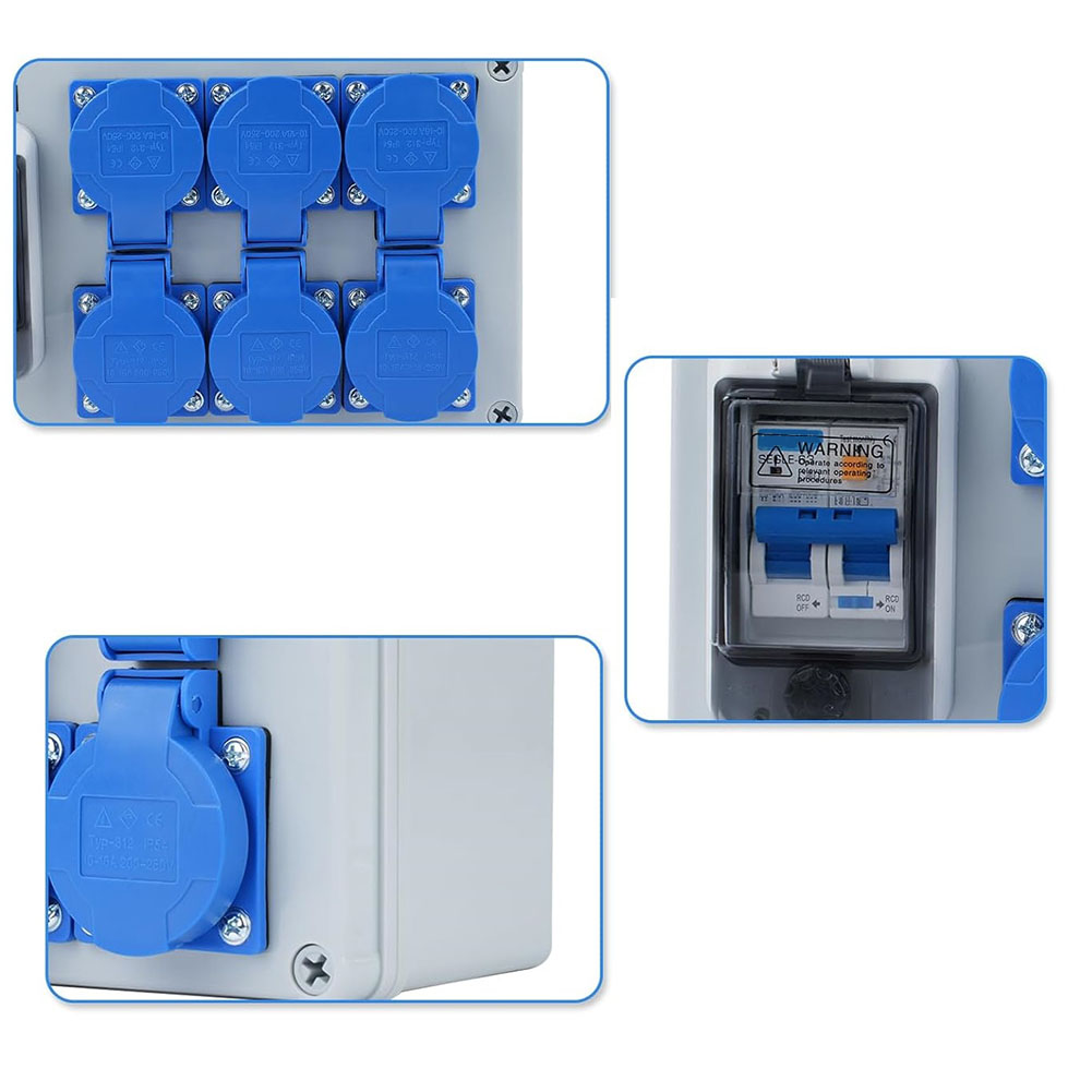 1PC IP54 Wall Mounted 6-Pin Po - đánh giá và giá Outdoor Power Distributors